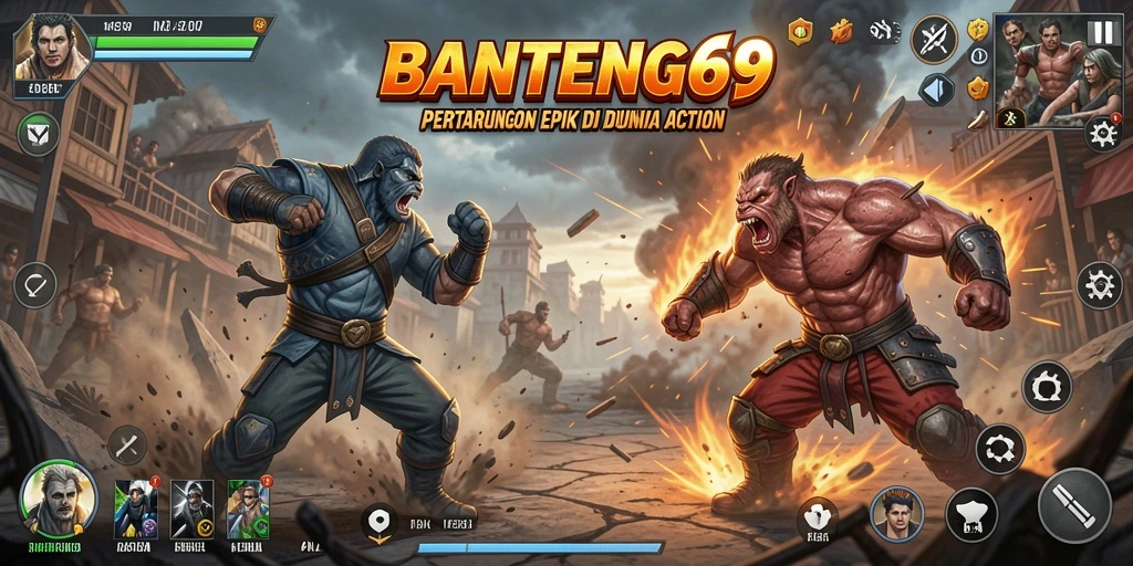 Tampilan epik gameplay BANTENG69 sebagai game Action yang mendebarkan.