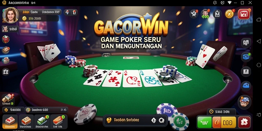 Tampilan gameplay seru di GACORWIN dengan aksi Poker mendebarkan.