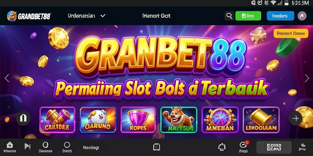 Tampilan gameplay menarik dari GRANDBET88 dalam permainan slot.