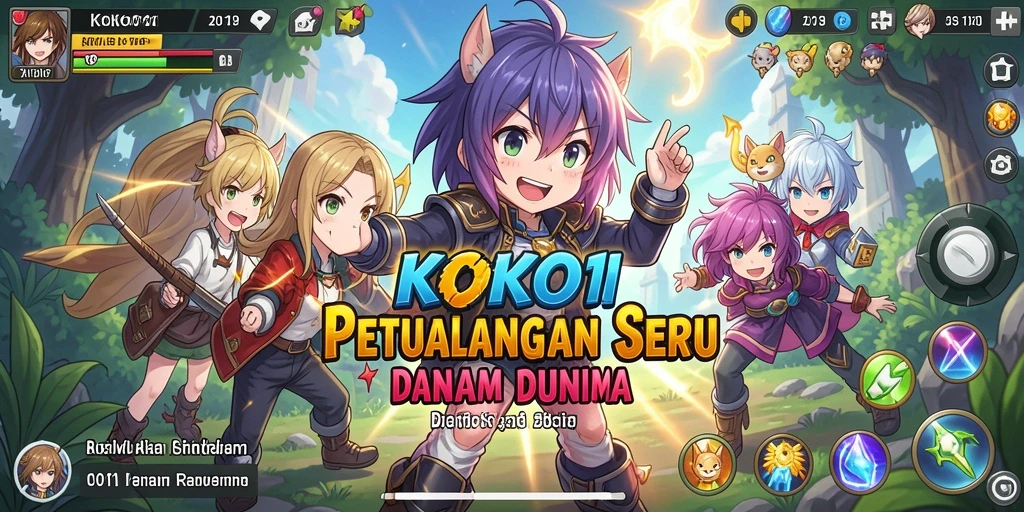 Menampilkan gameplay seru KOKO11 dalam dunia Anime yang menakjubkan.