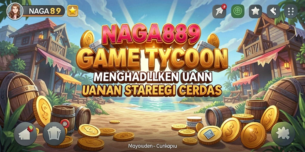 Screenshot gameplay NAGA889 menampilkan pengelolaan bisnis yang seru.