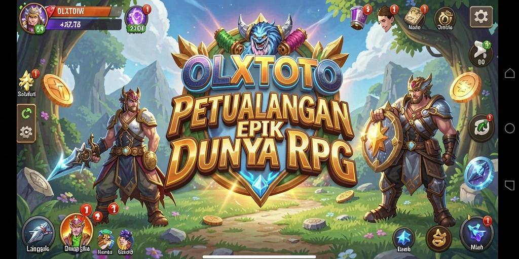 Screenshot gameplay OLXTOTO menunjukkan karakter menggenggam pedang di tengah pertempuran.