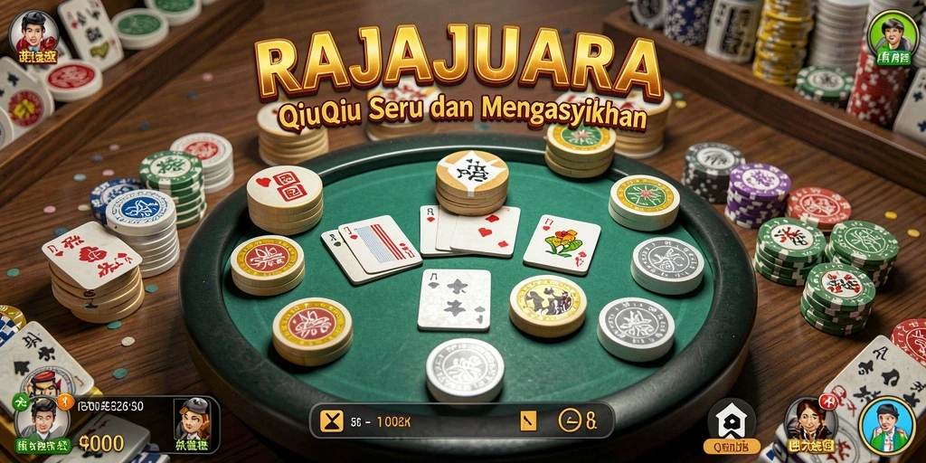 Screenshot RAJAJUARA menampilkan serunya permainan QiuQiu.
