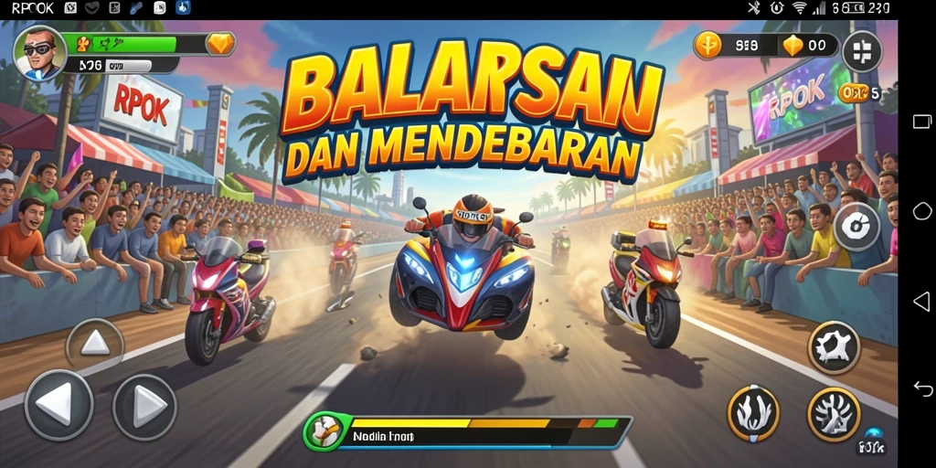 Tampilan gameplay RPOK yang intens dan mendebarkan.